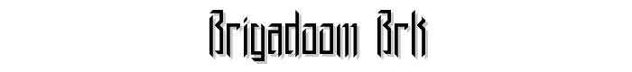 Brigadoom BRK font